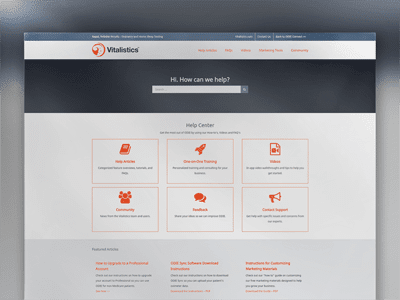 vitalistics-help-website